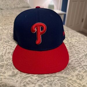 Phillies New Era Fitted Hat 7 3/8